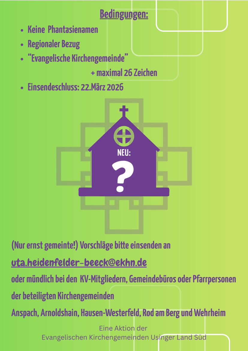 Wir suchen einen Namen